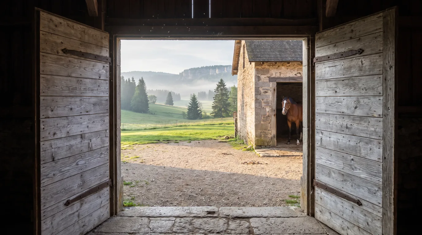 Entrée, Equestrio Farm, centre équestre à Massongy